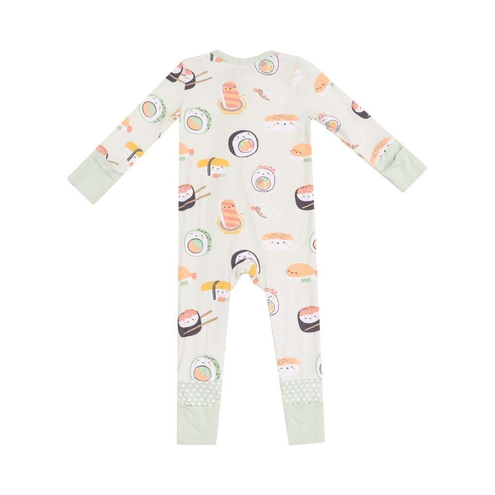 ANGEL DEAR NWT Bamboo SUSHI Convertible Romper Zippy  6-12m - Picture 2 of 2